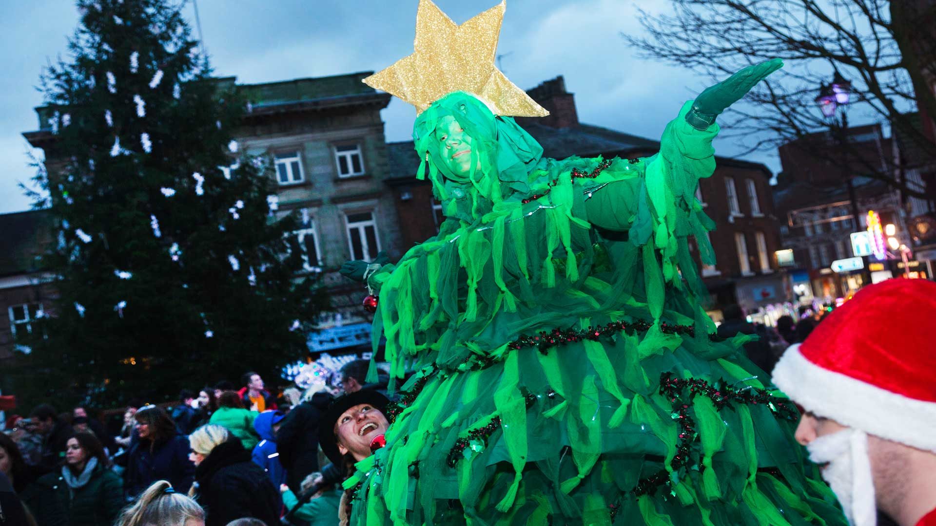 Christmas light switch on 2019 Macclesfield Town Council