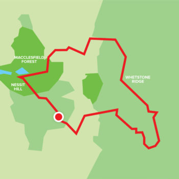 Macclesfield 3 Shires Head Trail Map
