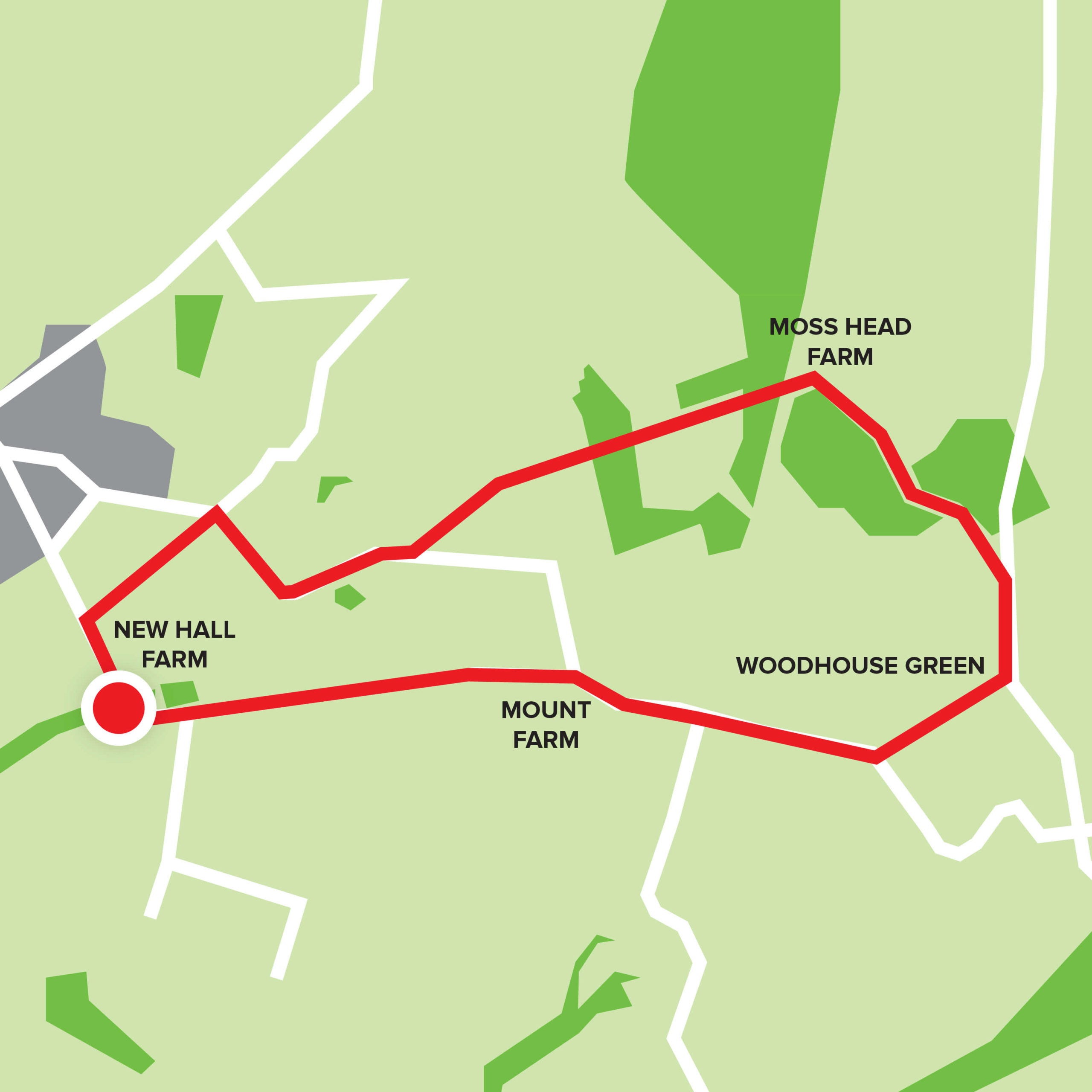 Macclesfield Gawsworth Hall Circular Trail Map 