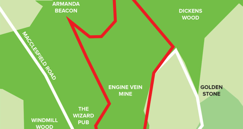 Macclesfield The Edge Trail Map 