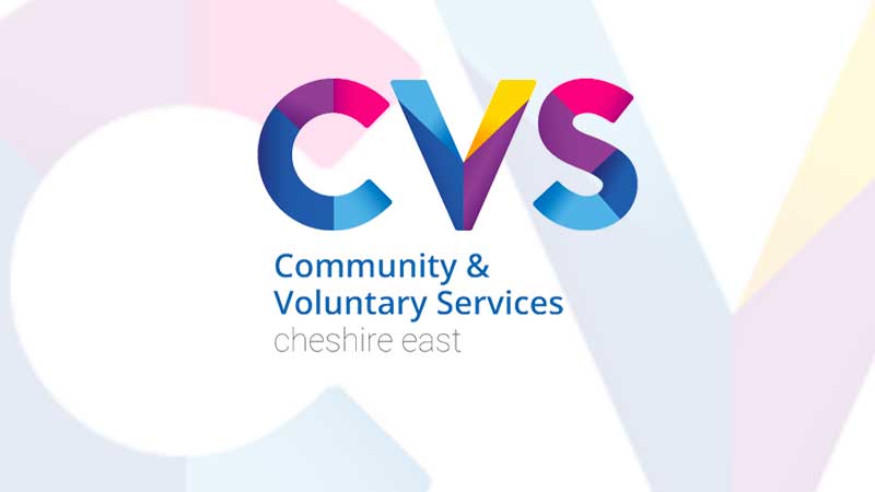 Community and voluntary services logo cheshire east