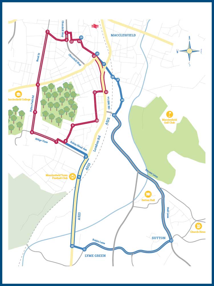 Macclesfield Cycle Trails Route 