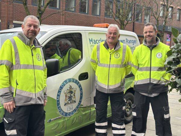 Rangers in front of MTC Van